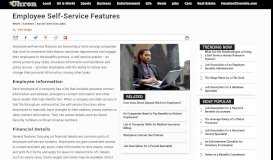 
							         Employee Self-Service Features | Chron.com								  
							    