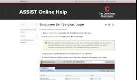 
							         Employee Self Service: Login - ASSIST Online Help - The Ohio State ...								  
							    