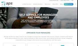
							         Employee Self Service, Manager Self Service | APS Payroll								  
							    