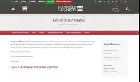 
							         Employee Self Service | Mansfield University								  
							    