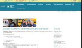 
							         Employee Self Service - Marietta City Schools								  
							    
