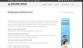 
							         Employee Self Service | Round Rock ISD								  
							    