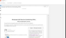 
							         Employee Self-Service Scheduling (ESS) - studylib.net								  
							    