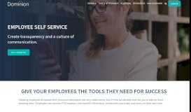 
							         Employee Self Service Software - ESS | Dominion Systems								  
							    