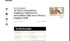 
							         Employee Self-Service Streamlines HR, Saves Money | Paychex								  
							    