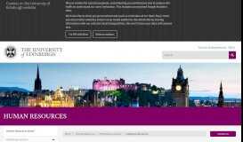 
							         Employee self-service | The University of Edinburgh								  
							    