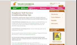 
							         Employee Self Service troubleshooting tips : Team Georgia								  
							    