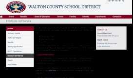 
							         Employee Self Service - Walton County School District								  
							    