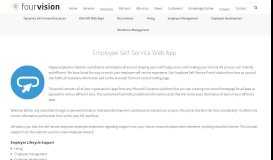 
							         Employee Self-Service Web App - FourVision								  
							    