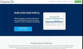 
							         Employee Self Service Web Portal - ClockOn Go								  
							    