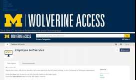 
							         Employee Self Service (Wolverine Access) | MaizeLink - Find ...								  
							    