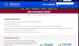 
							         Employee Service Center » Arlington ISD								  
							    