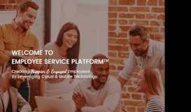 
							         Employee Service Platform								  
							    