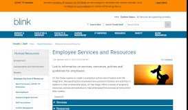 
							         Employee Services and Resources								  
							    