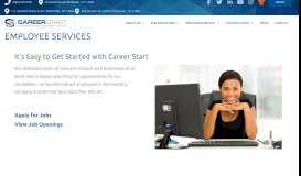 
							         Employee Services - Career Start Staffing								  
							    