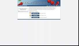 
							         Employee Services - City of San Leandro								  
							    