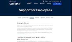 
							         Employee Support Login | Paystubs | Password Reset - Ceridian								  
							    