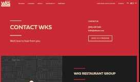 
							         Employee Support - WKS Restaurant Group								  
							    