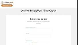 
							         Employee Time Clock Online • OnTheClock								  
							    