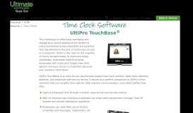 
							         Employee Time Clock Software | UltiPro TouchBase