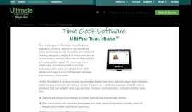 
							         Employee Time Clock Tablet | UltiPro Touchbase® - Ultimate Software								  
							    