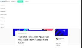 
							         Employee Timesheet Apps: Check Out 5 of the Best Options for 2019								  
							    