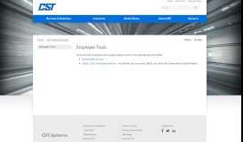 
							         Employee Tools | CST - CST Systems								  
							    