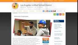 
							         Employee Tools – Employees – Los Angeles Unified School District								  
							    