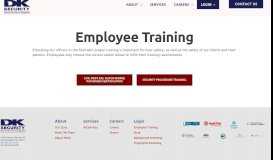 
							         Employee Training | DK Security								  
							    