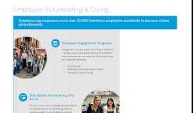
							         Employee Volunteering & Giving - Salesforce.org								  
							    