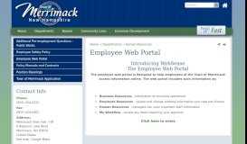 
							         Employee Web Portal | Merrimack NH								  
							    
