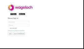 
							         Employee Web Portal - WageLoch								  
							    