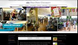 
							         Employee Wellness Center | High Point University | High Point, NC								  
							    