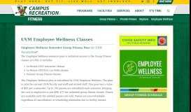 
							         Employee Wellness - University of Vermont ... - UVM Campus Rec								  
							    
