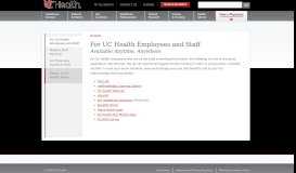 
							         Employees and Staff | UC Health								  
							    