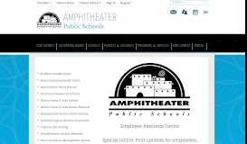 
							         Employees / Homepage - Amphitheater Public Schools								  
							    