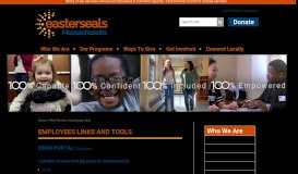
							         EMPLOYEES LINKS AND TOOLS - Easterseals Massachusetts								  
							    