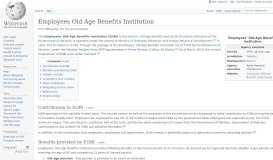 
							         Employees Old-Age Benefits Institution - Wikipedia								  
							    