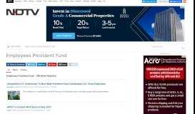 
							         Employees Provident Fund: Latest News, Photos, Videos on ...								  
							    