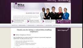 
							         Employees - Rita Staffing								  
							    