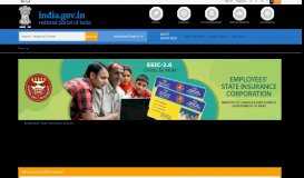 
							         Employees' State Insurance Scheme | National Portal of India								  
							    