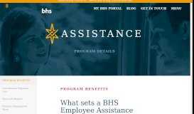 
							         Employer : Assistance : Details - BHS								  
							    