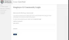 
							         Employer Login - Learning in motion - UVic								  
							    