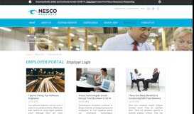
							         Employer Portal - Nesco Resources								  
							    