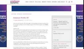 
							         Employer Profile: BT - Employee Benefits								  
							    
