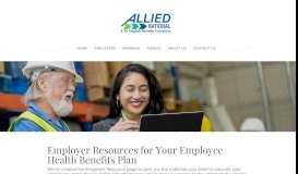
							         Employer Resources - Allied National								  
							    