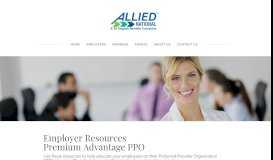 
							         Employer Resources - Premium Advantage (PPO) - Allied National								  
							    