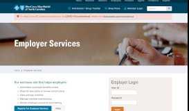 
							         Employer Services | Blue Cross and Blue Shield of North Carolina								  
							    