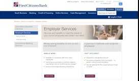 
							         Employer Services | First Citizens Bank								  
							    