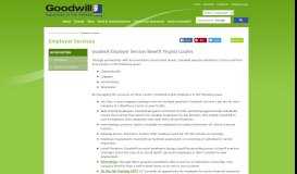 
							         Employer Services - Goodwill Industries of the Valleys								  
							    